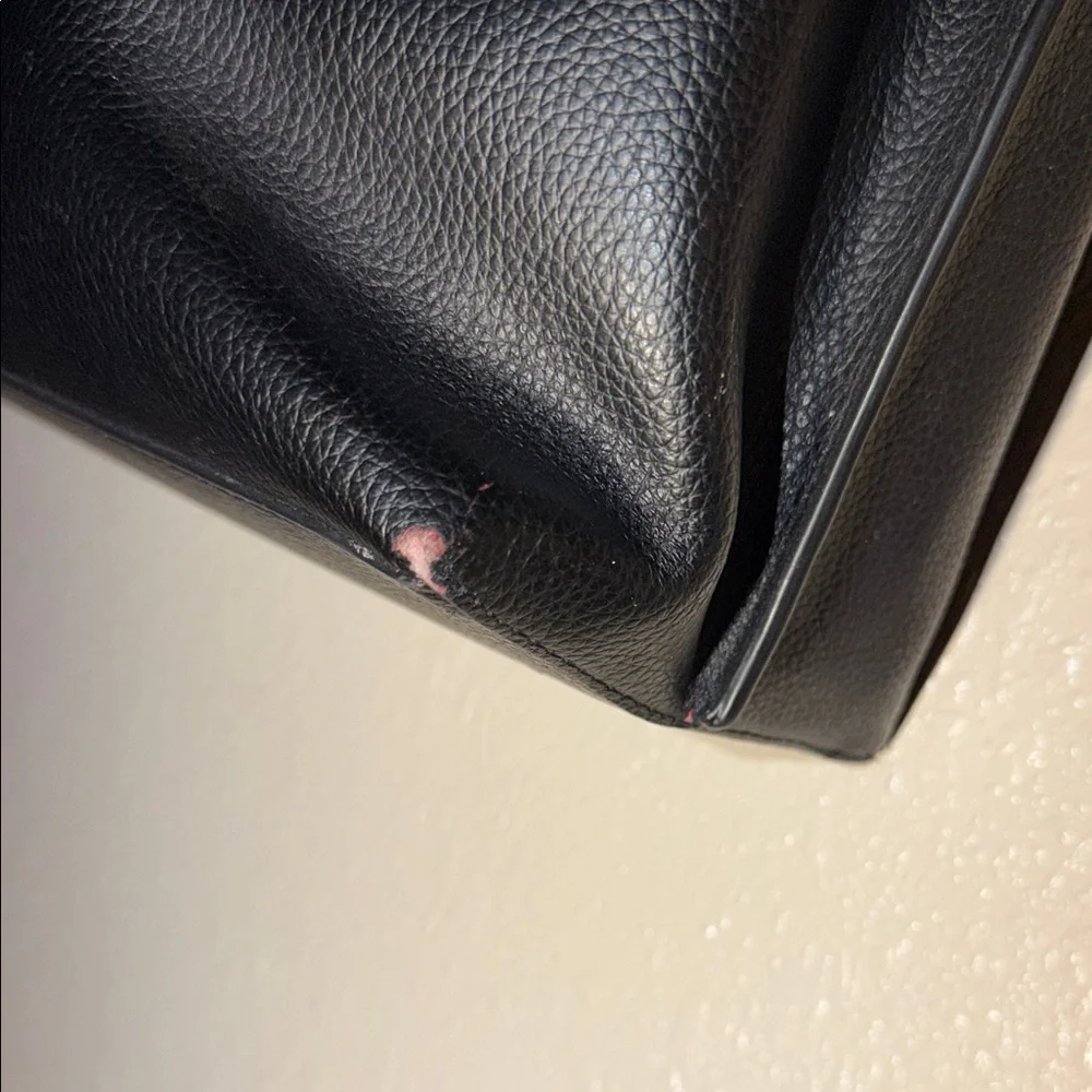 Coach Black Leather Mollie Tote- fair condition ~ As Is💕 - Picture 3 of 12